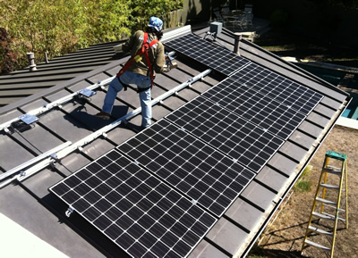 Velvet installs a solar roof.