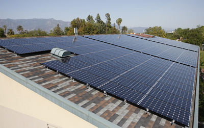 Westridge PAC roof - solar project installed