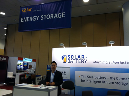 Solar Battery booth at IS